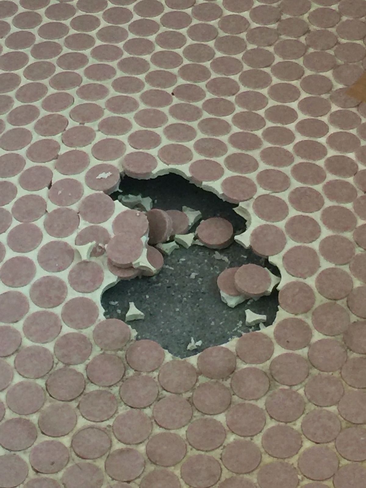 宇都宮市での浴室床のタイル張替え・補修工事の事例